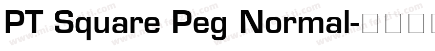 PT Square Peg Normal字体转换